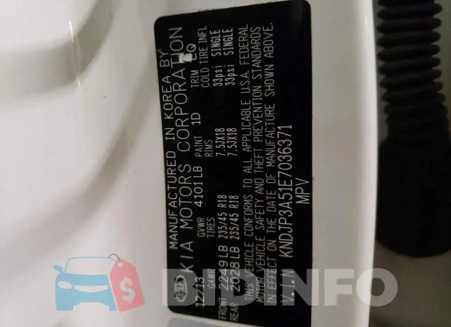 KNDJP3A51E7036371 Photo# 12