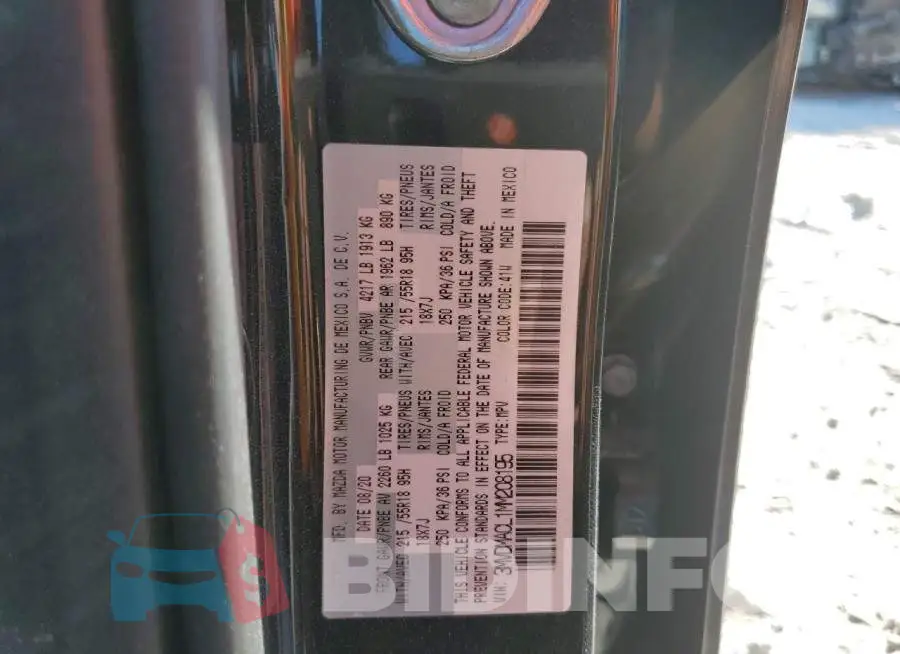 3MVDMACL1MM208195 Photo# 12