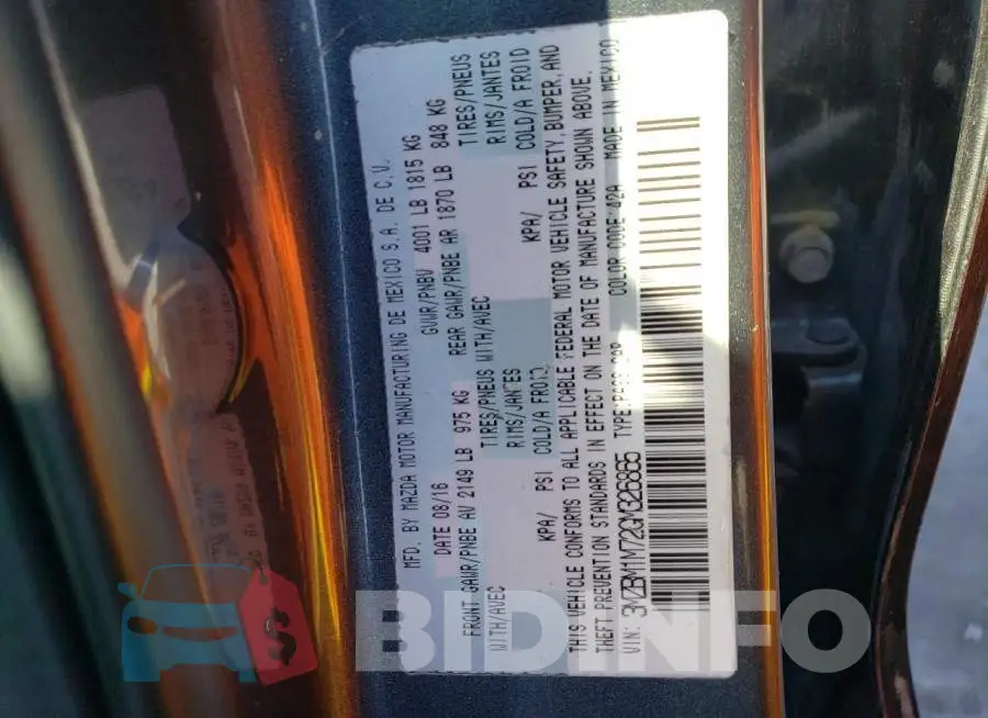 3MZBM1M72GM326865 Photo# 13