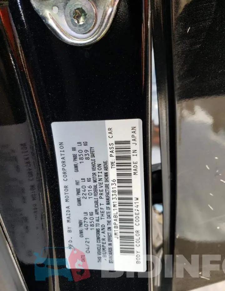 JM1BPABL1M1338136 Photo# 13