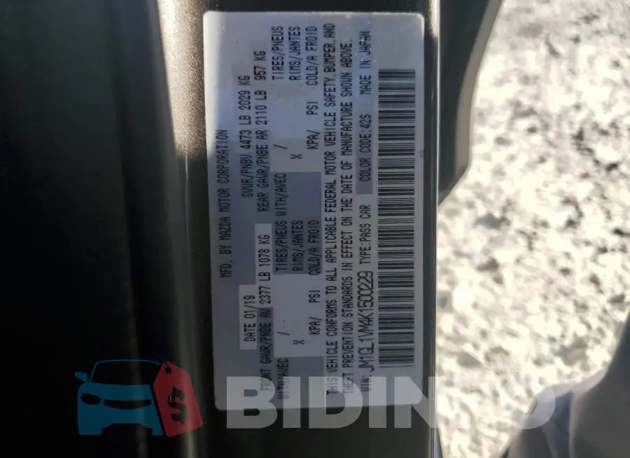 JM1GL1VM4K1500229 Photo# 12