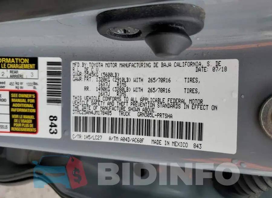 3TMCZ5AN4JM178485 Photo# 12