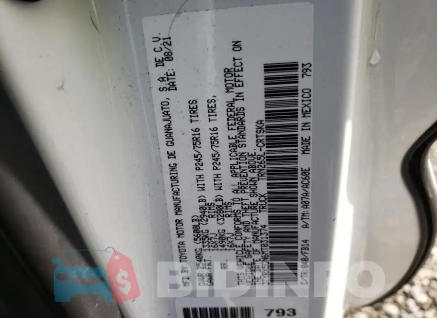 3TYRX5GN6MT031374 Photo# 12