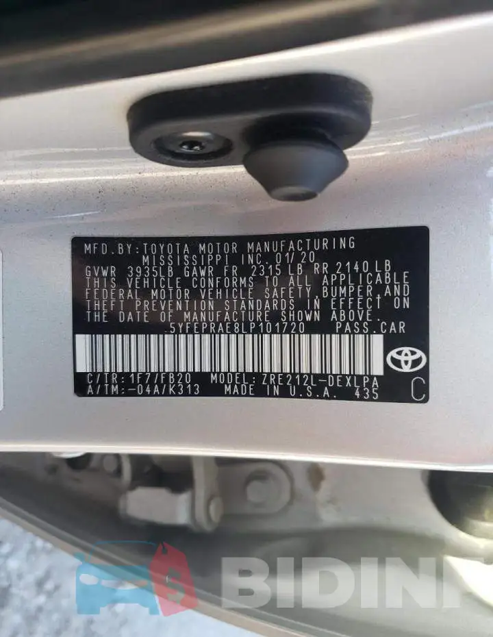 5YFEPRAE8LP101720 Photo# 12