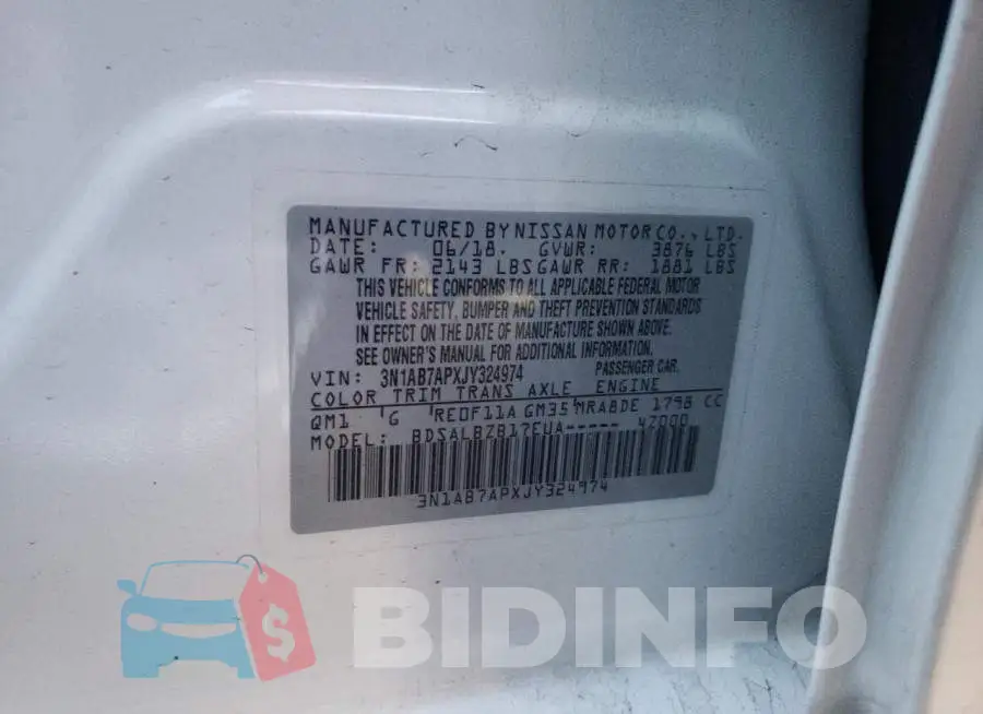 3N1AB7APXJY324974 Photo# 12