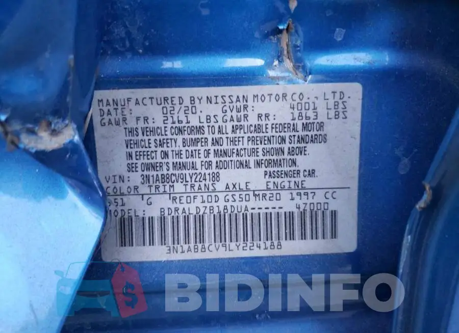 3N1AB8CV9LY224188 Photo# 12