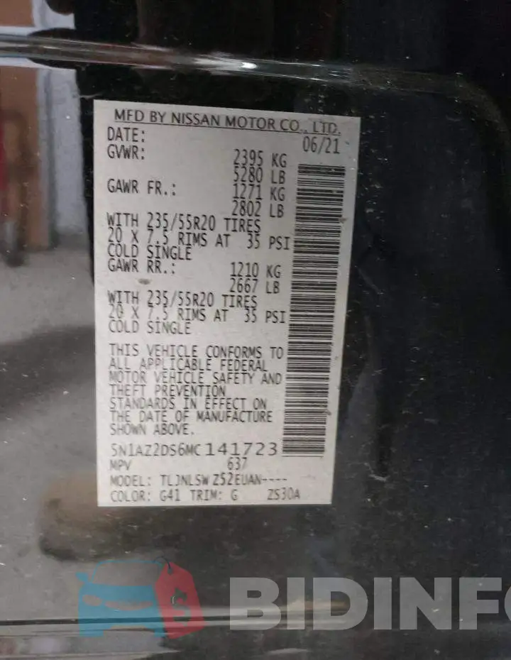 5N1AZ2DS6MC141723 Photo# 13