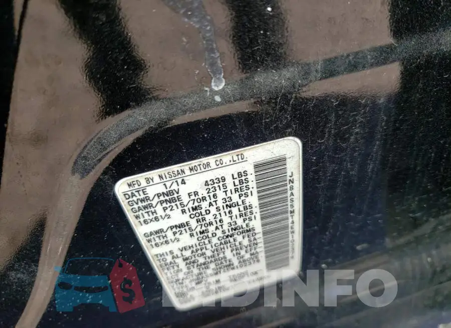 JN8AS5MT4EW102376 Photo# 13