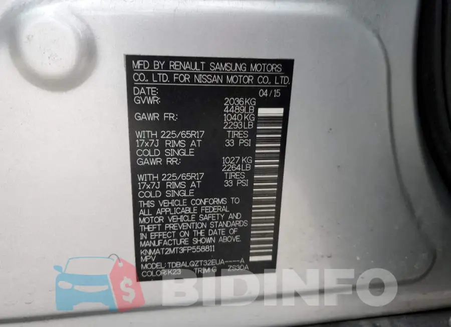 KNMAT2MT3FP558811 Photo# 13