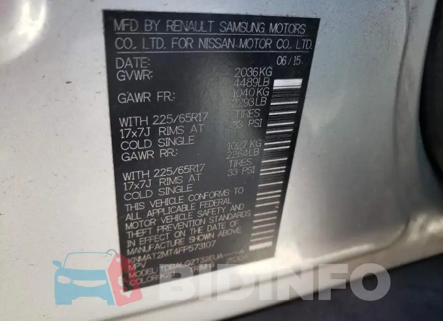 KNMAT2MT4FP573107 Photo# 14