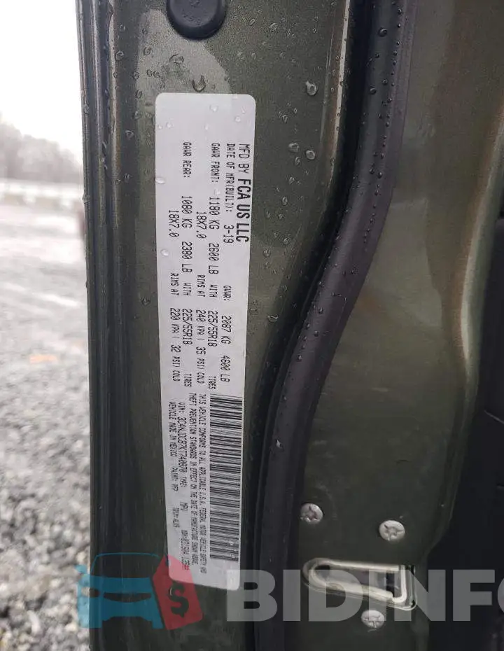 3C4NJDCB7KT740870 Photo# 12