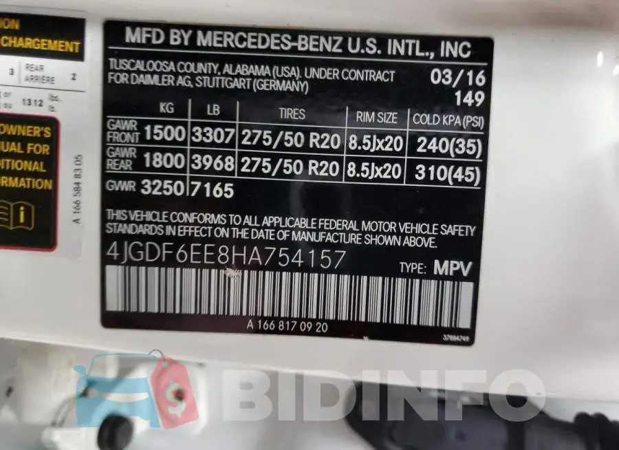 4JGDF6EE8HA754157 Photo# 13