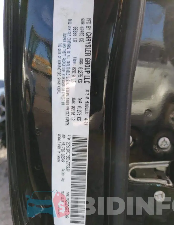 2C3CDXCT9EH277933 Photo# 12
