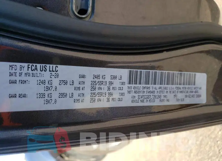 3C4PDCGB7LT201249 Photo# 12