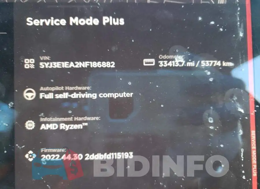 5YJ3E1EA2NF186882 Photo# 9