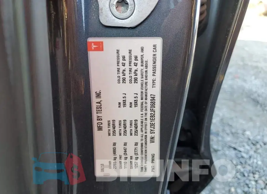 5YJ3E1EB2JF068947 Photo# 13