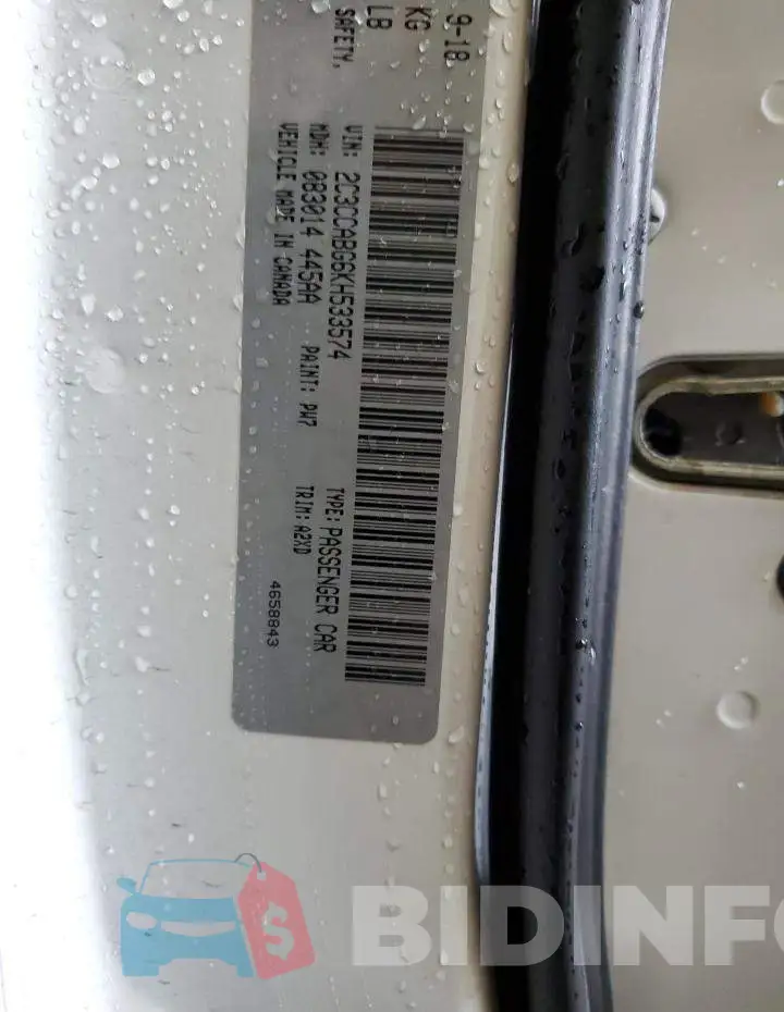 2C3CCABG6KH533574 Photo# 12