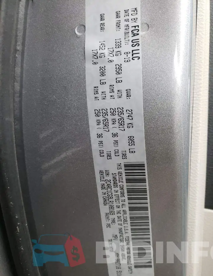 2C4RC1CG9LR108169 Photo# 14