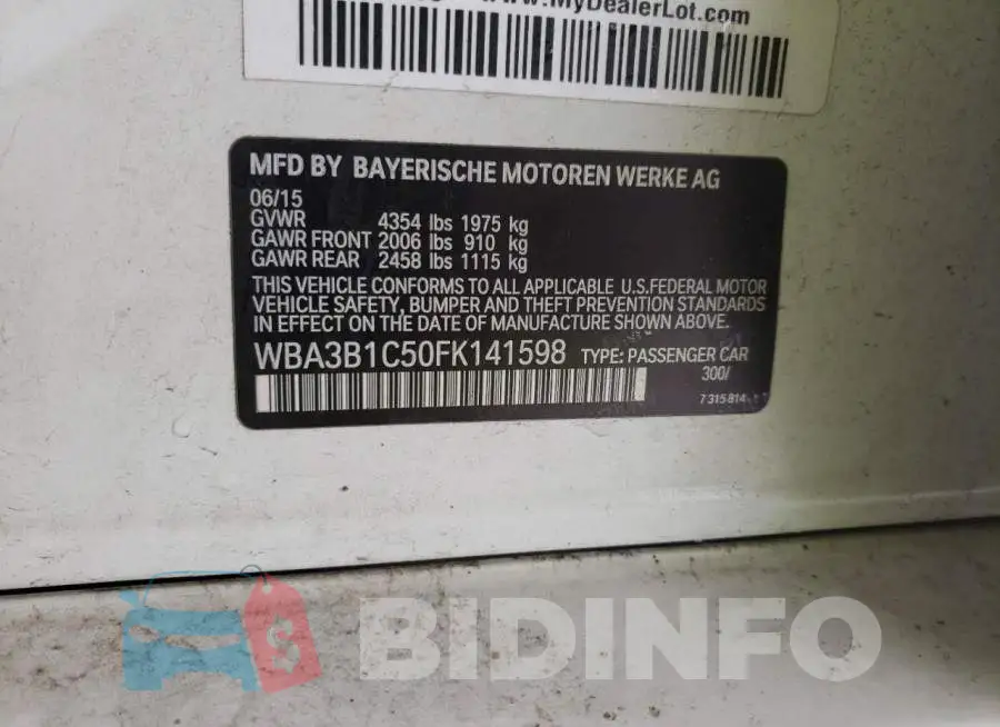 WBA3B1C50FK141598 Photo# 13