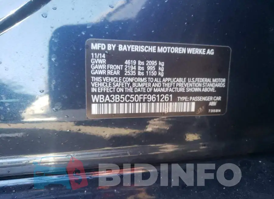 WBA3B5C50FF961261 Photo# 12