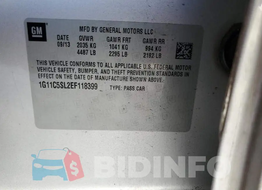 1G11C5SL2EF118399 Photo# 12