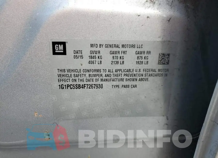 1G1PC5SB4F7267930 Photo# 12