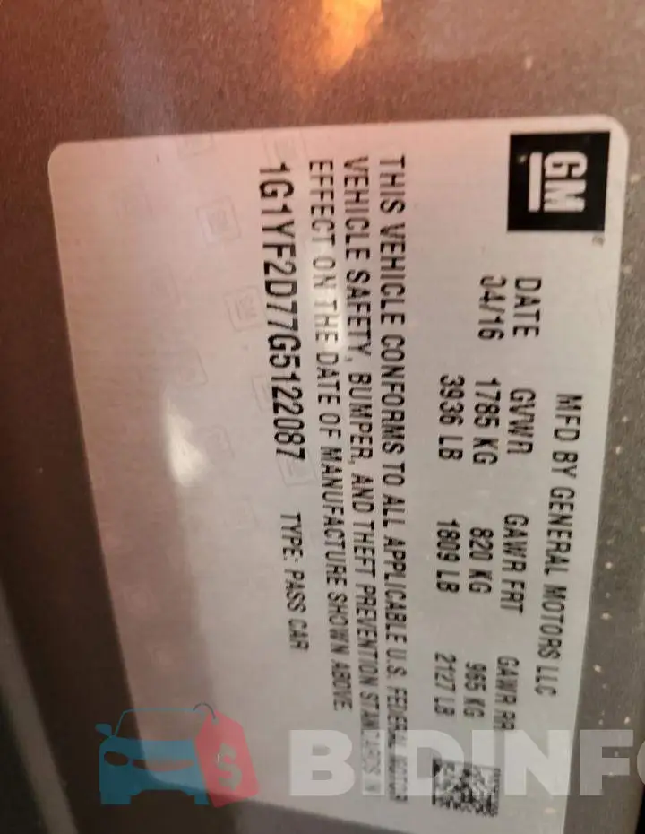 1G1YF2D77G5122087 Photo# 12