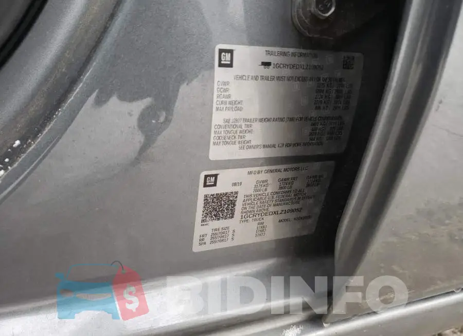 1GCRYDEDXLZ109052 Photo# 12
