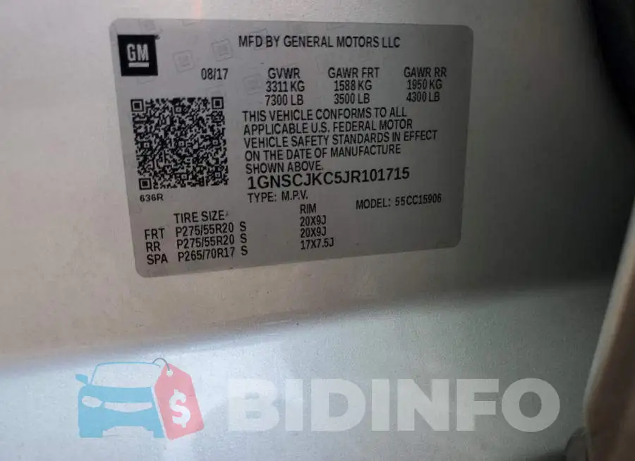 1GNSCJKC5JR101715 Photo# 12