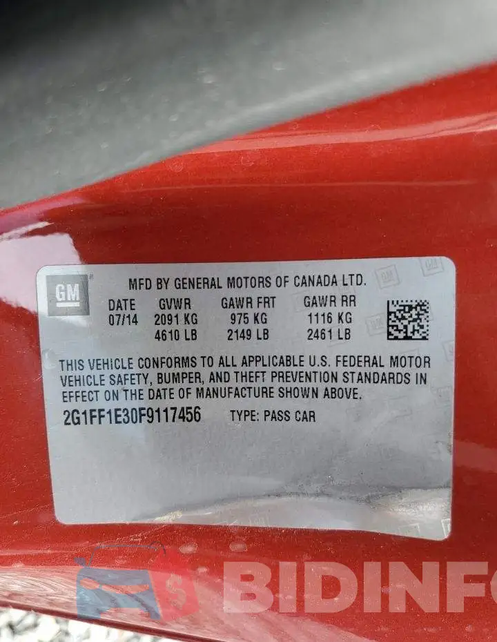 2G1FF1E30F9117456 Photo# 13