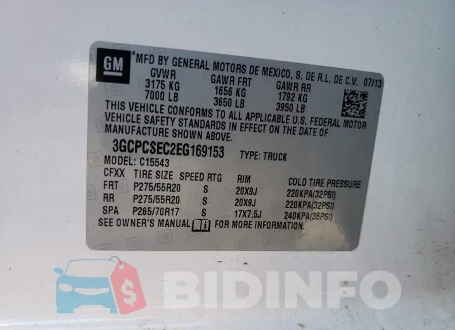 3GCPCSEC2EG169153 Photo# 12