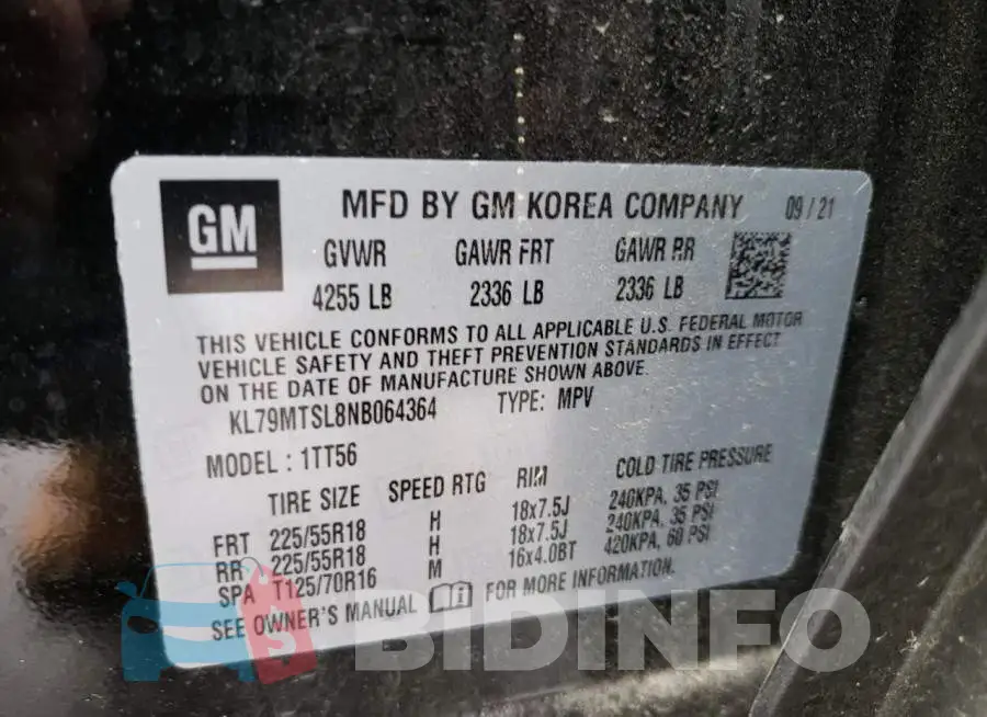 KL79MTSL8NB064364 Photo# 14