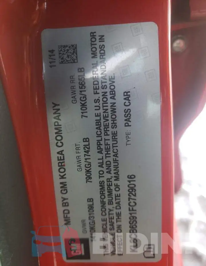 KL8CB6S91FC729016 Photo# 12
