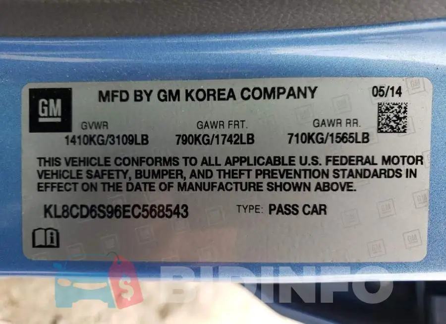 KL8CD6S96EC568543 Photo# 13