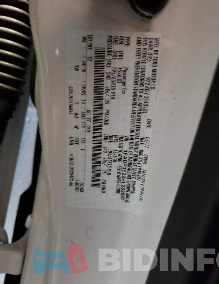 1FADP3E22HL282697 Photo# 12