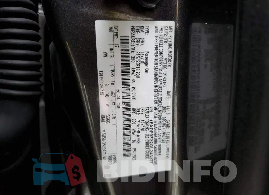 1FADP3F22GL243377 Photo# 12