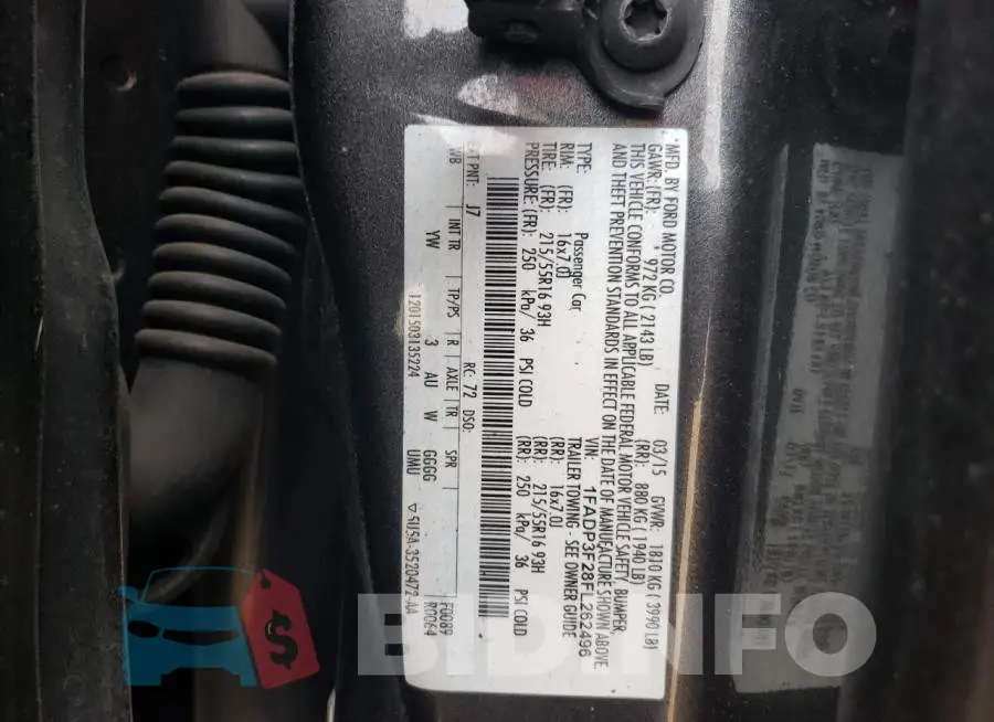 1FADP3F28FL262496 Photo# 13