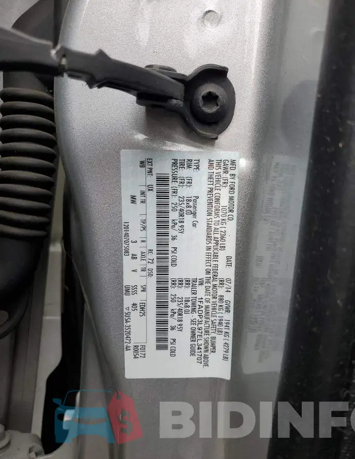 1FADP3L97EL341707 Photo# 12