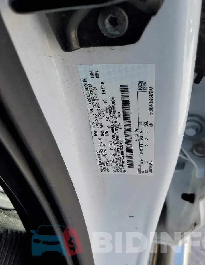 1FT7W2A69KED22931 Photo# 12