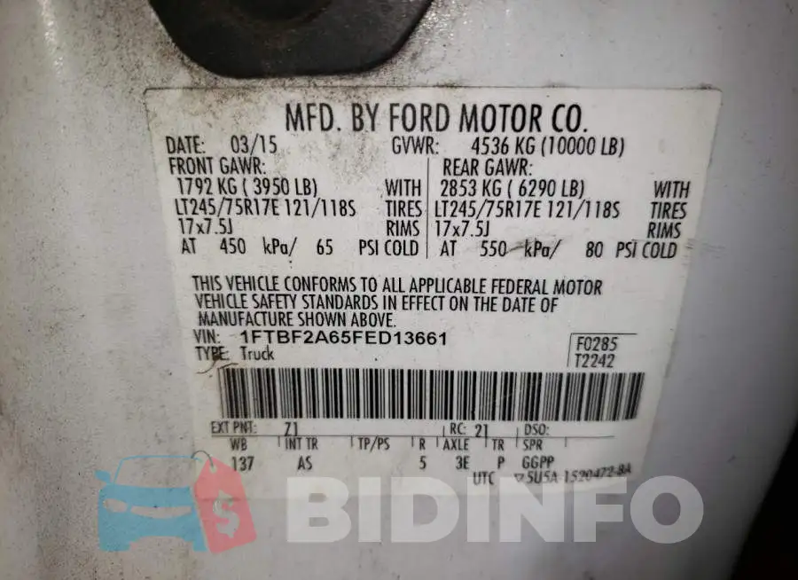 1FTBF2A65FED13661 Photo# 13