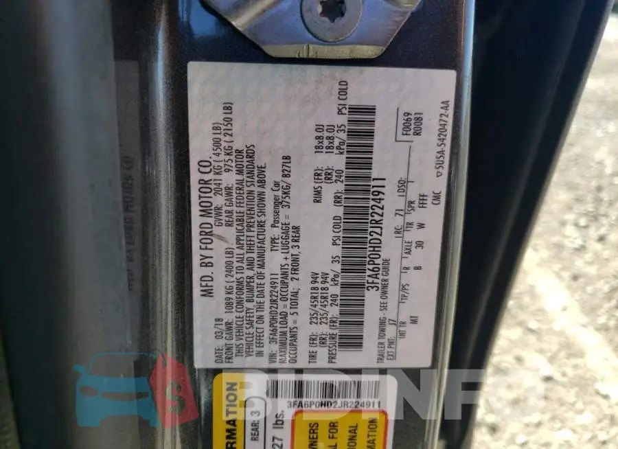 3FA6P0HD2JR224911 Photo# 12