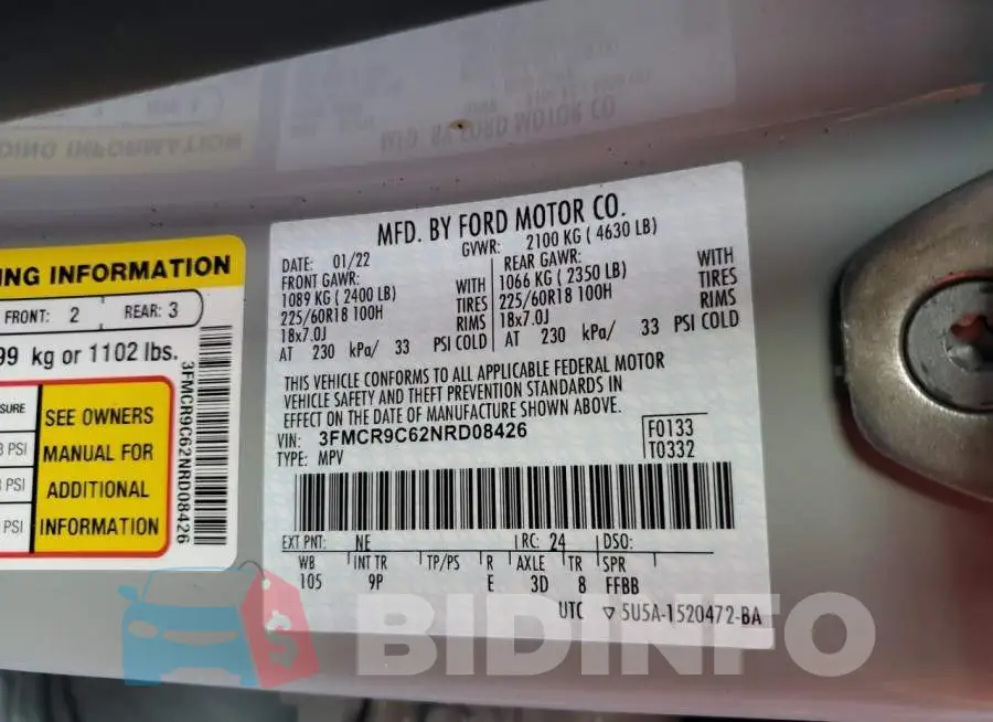 3FMCR9C62NRD08426 Photo# 10