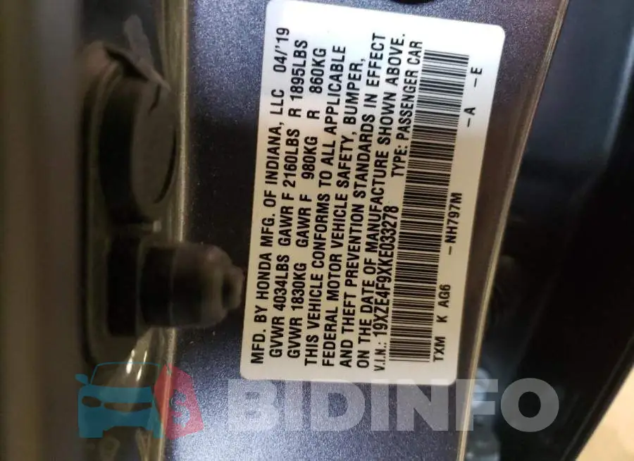 19XZE4F9XKE033278 Photo# 12