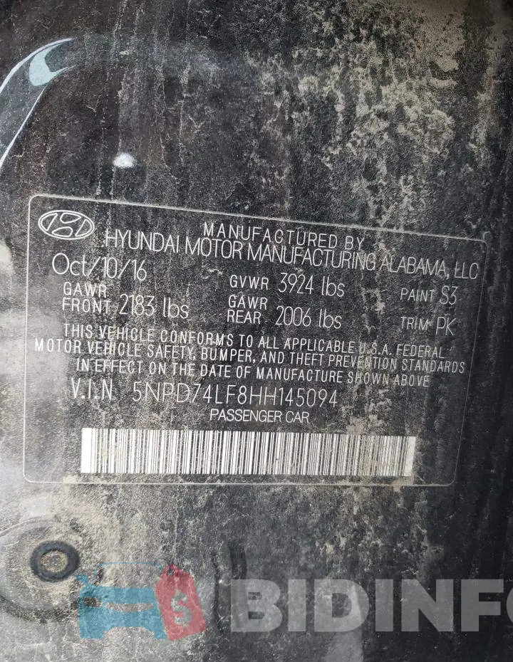 5NPD74LF8HH145094 Photo# 10