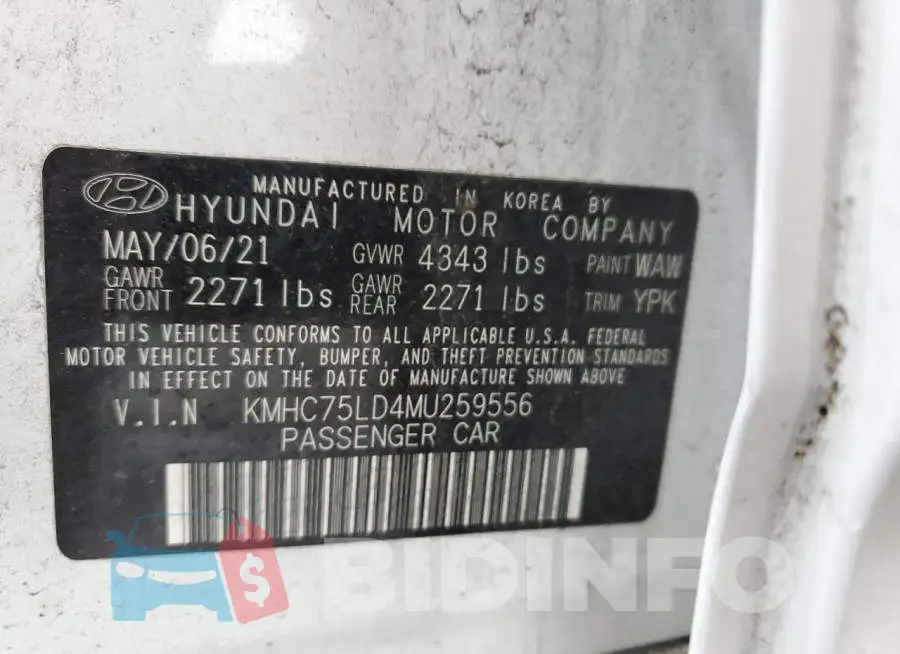 KMHC75LD4MU259556 Photo# 13