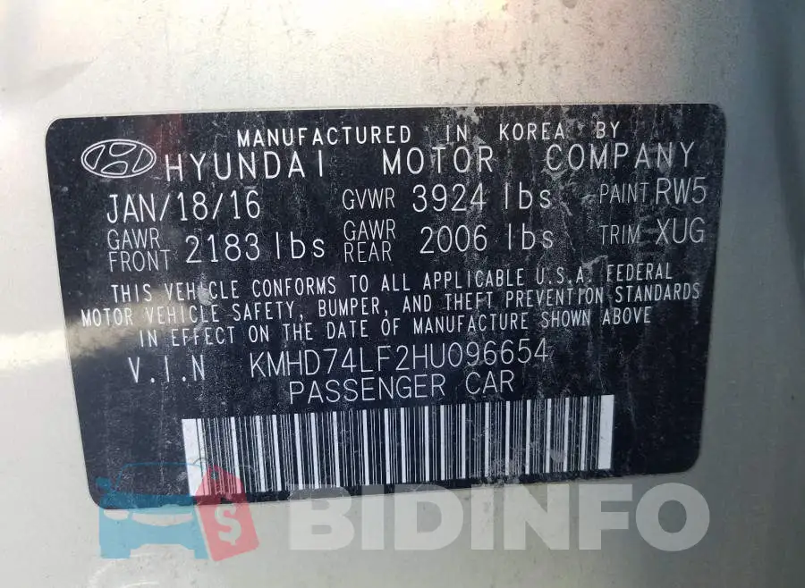 KMHD74LF2HU096654 Photo# 10