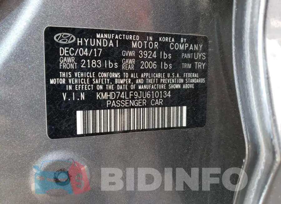 KMHD74LF9JU610134 Photo# 12
