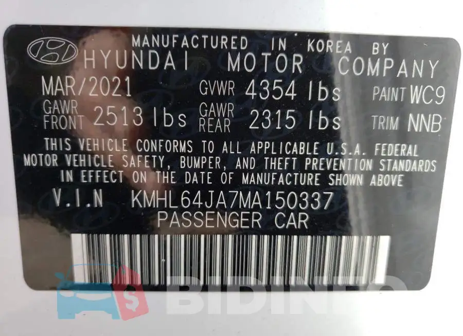 KMHL64JA7MA150337 Photo# 13