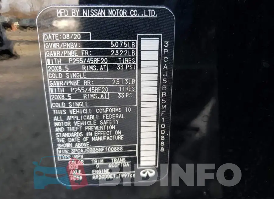 3PCAJ5BB5MF100888 Photo# 13