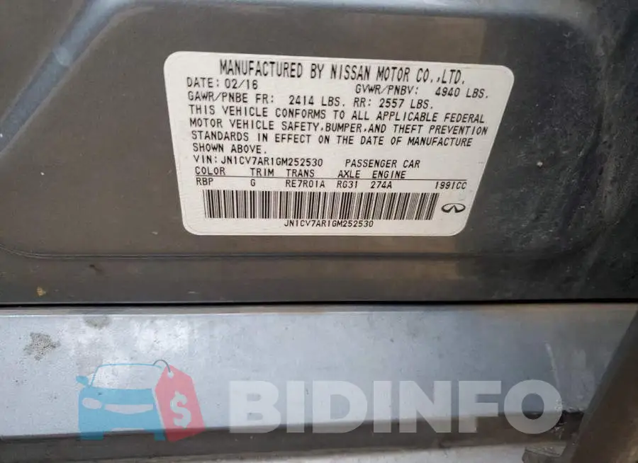 JN1CV7AR1GM252530 Photo# 12
